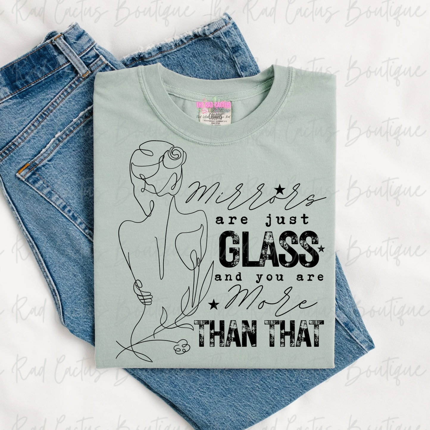 Mirrors Are Just Glass Graphic Tee or Crewneck Sweatshirt