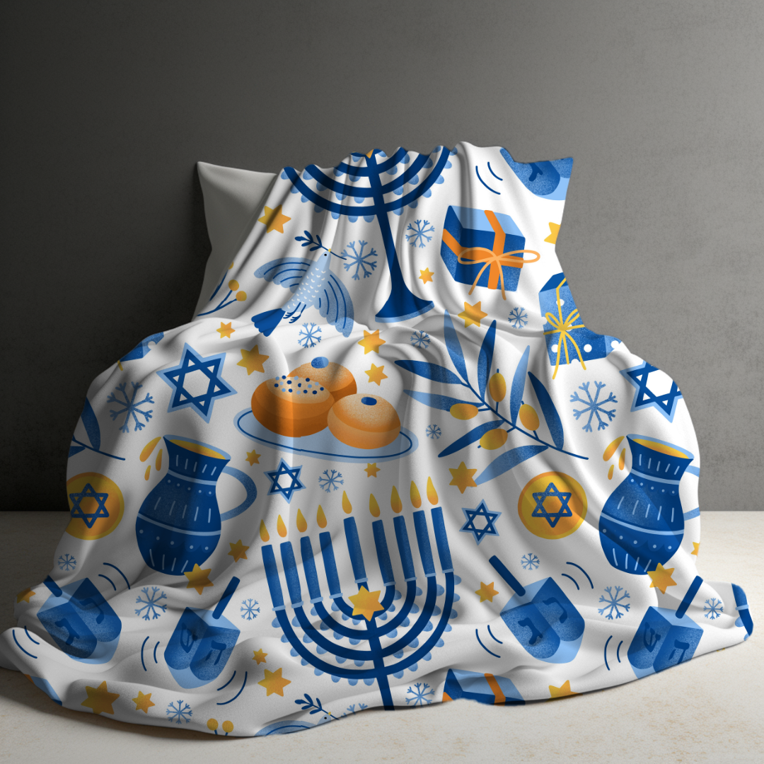 Blanket - Hanukkah Holiday - PREORDER ENDS 10/10