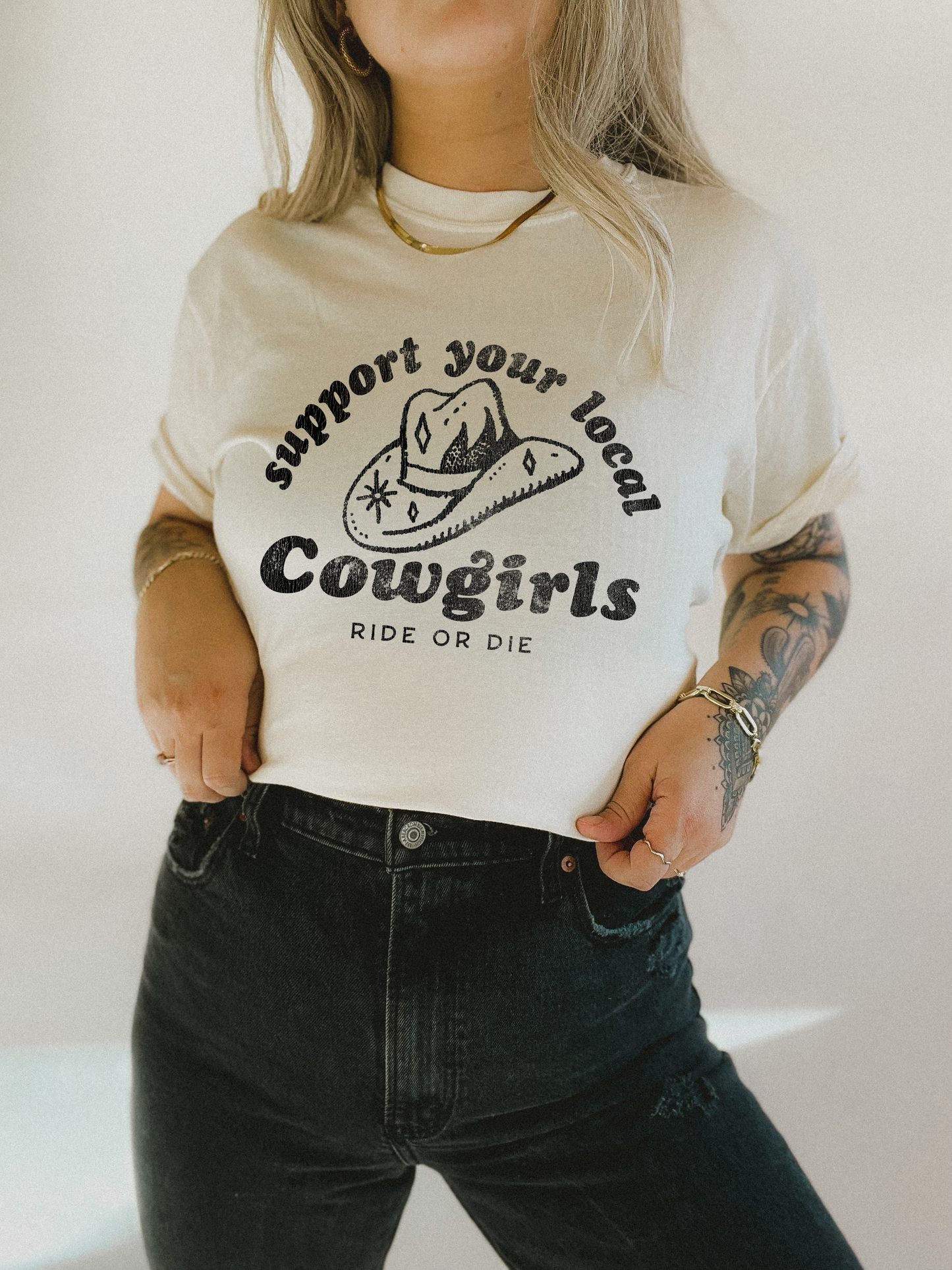 Support Your Local Cowgirls Tee/Sweatshirt
