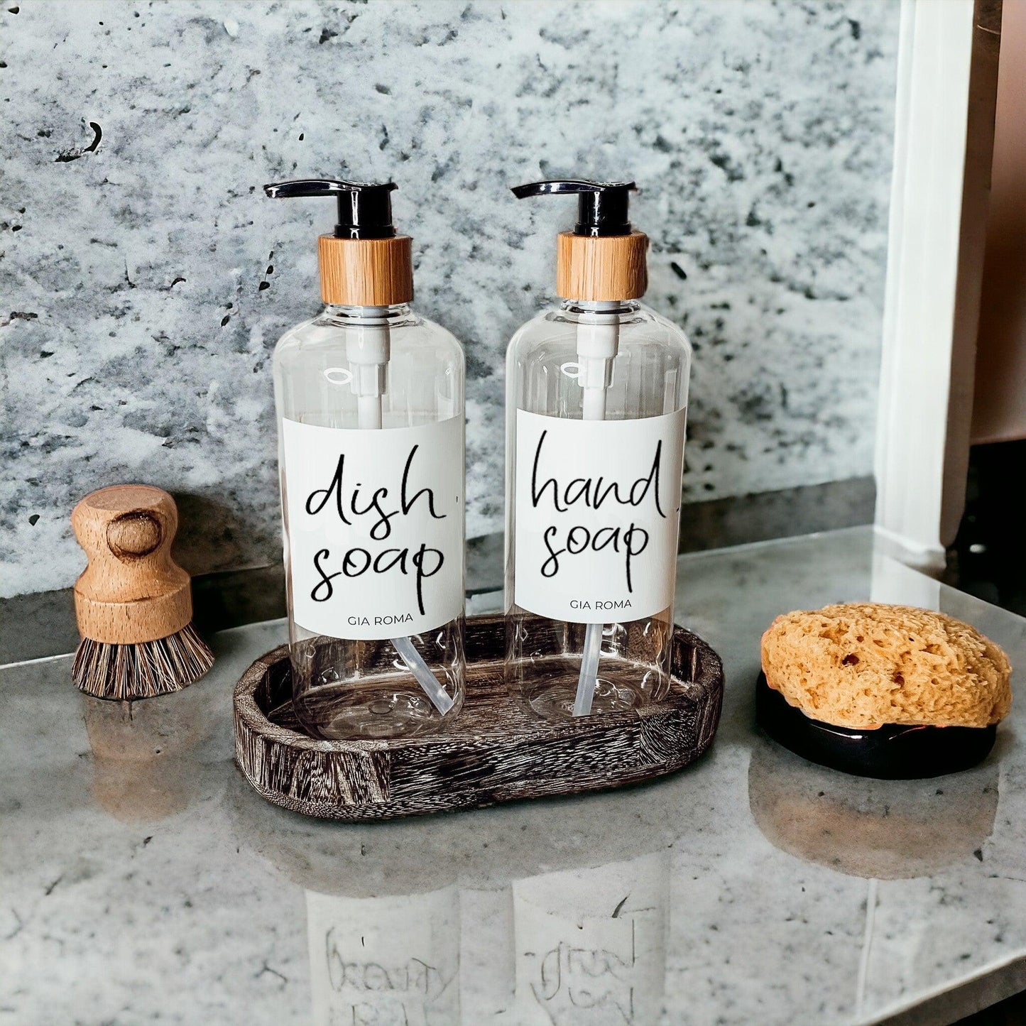 Rustic Wood Dispenser Holder