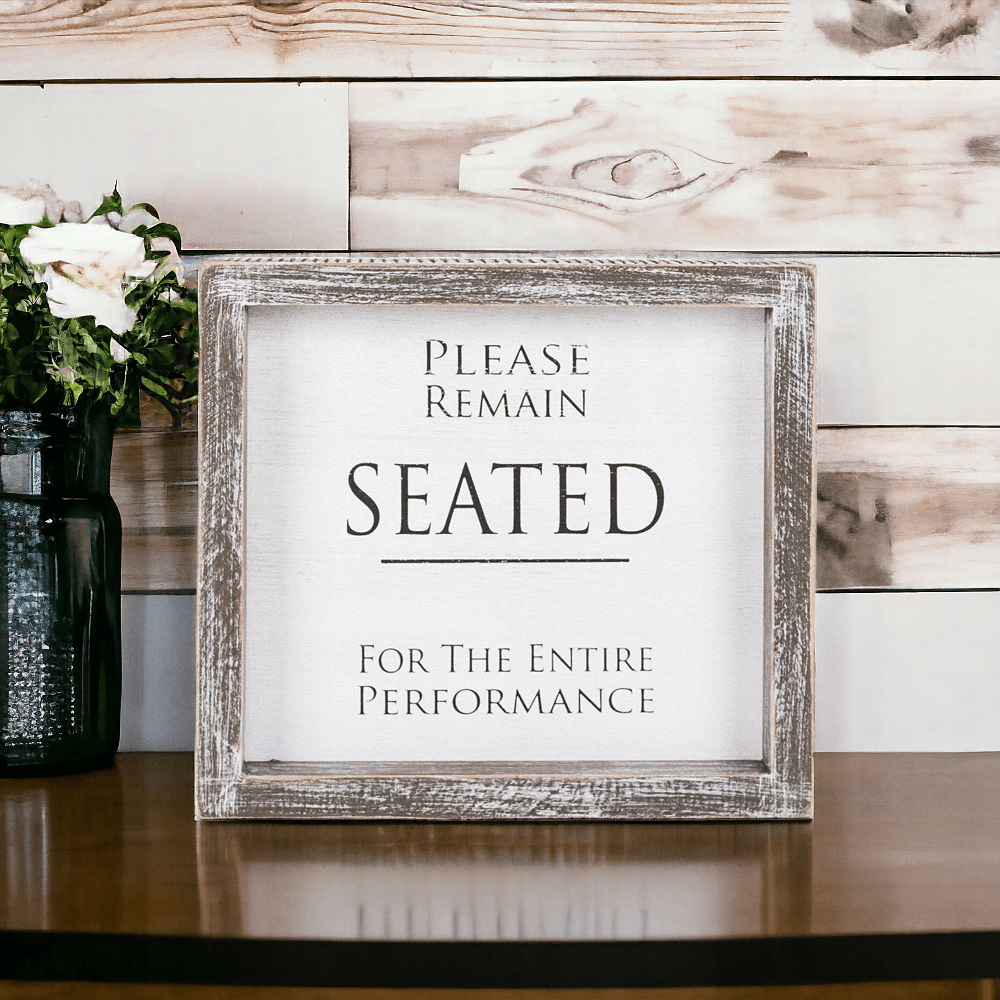 Bathroom or Aisle Sign