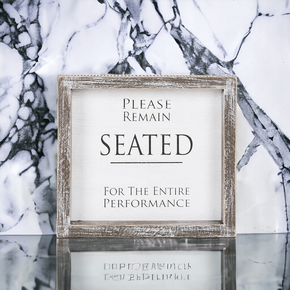 Bathroom or Aisle Sign
