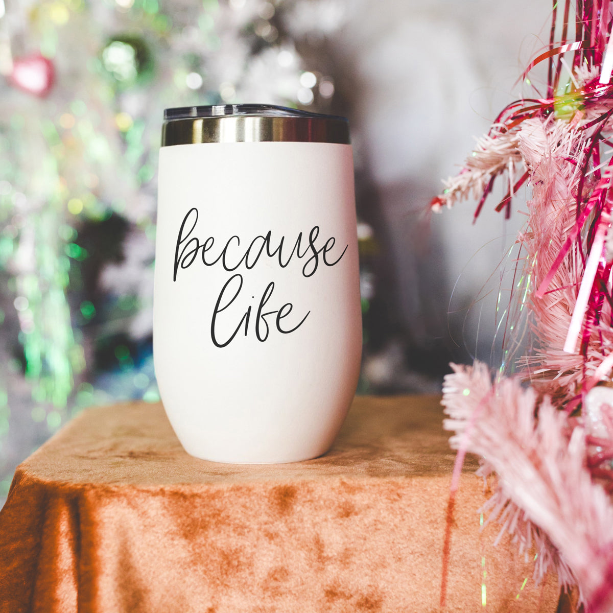 Dishwasher safe because life wine
Stainless steel because life cup
Double wall insulated wine tumbler
Adjustable lid because life wine