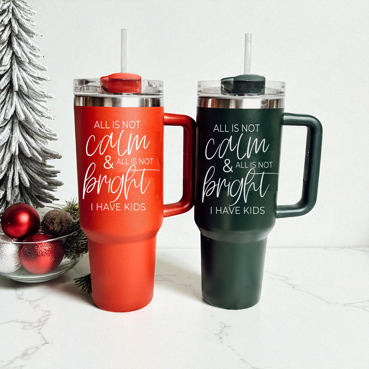 Red and green Christmas mom tumblers - all is not calm and all is not bright I have kids
Christmas mom humor tumbler 40oz
Christmas shopping mom tumbler 40oz
Holiday season mom drinkware
Christmas tumbler collection for moms
Holiday drinkware mom gift