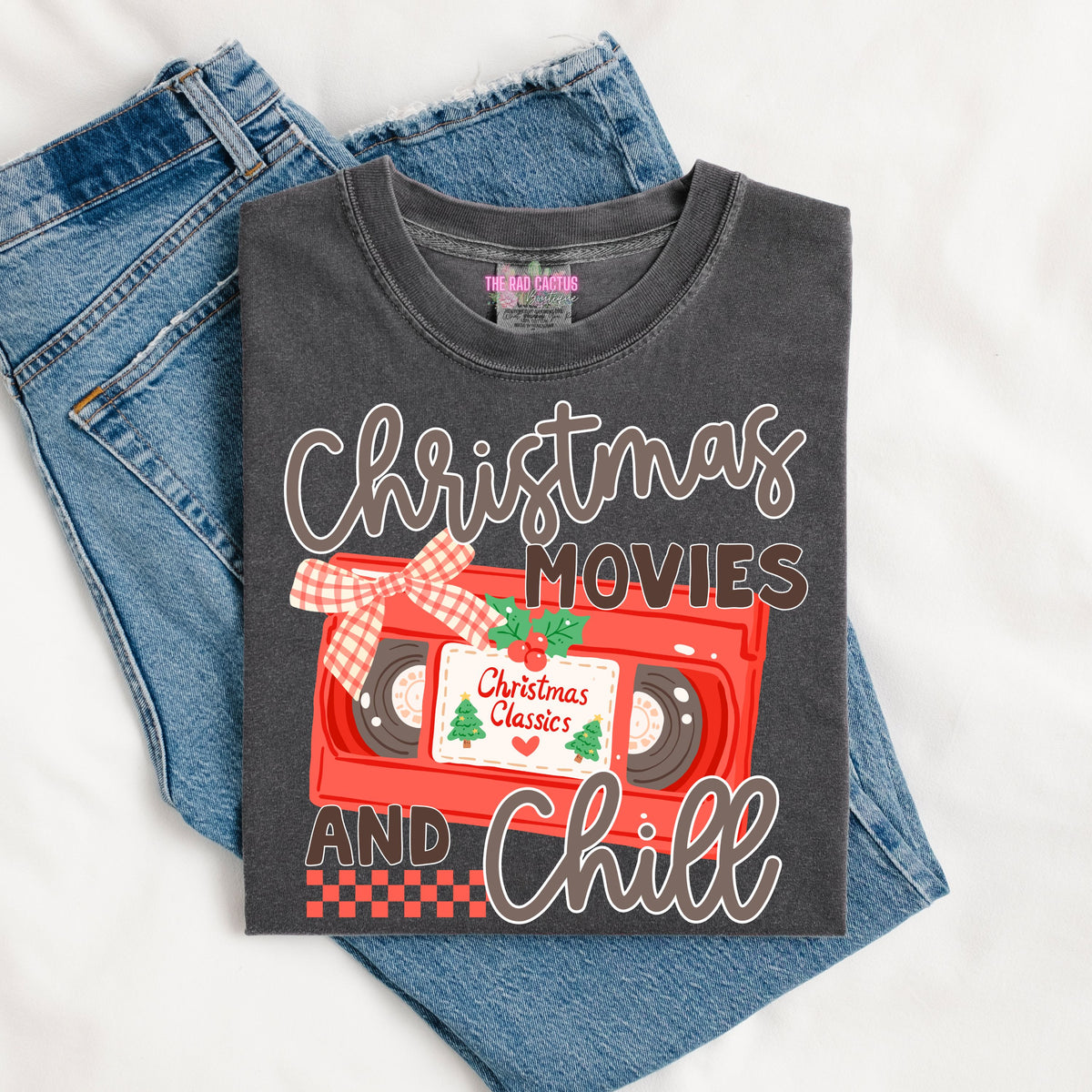 Christmas Movies and Chill Graphic Tee or Crewneck Sweatshirt
