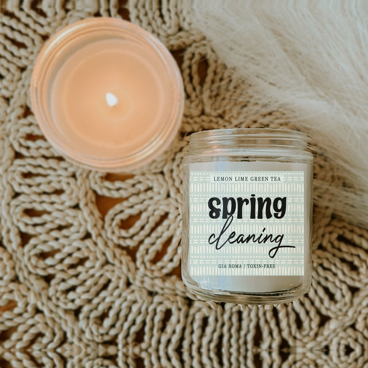 Lemon Lime Green Tea Candle