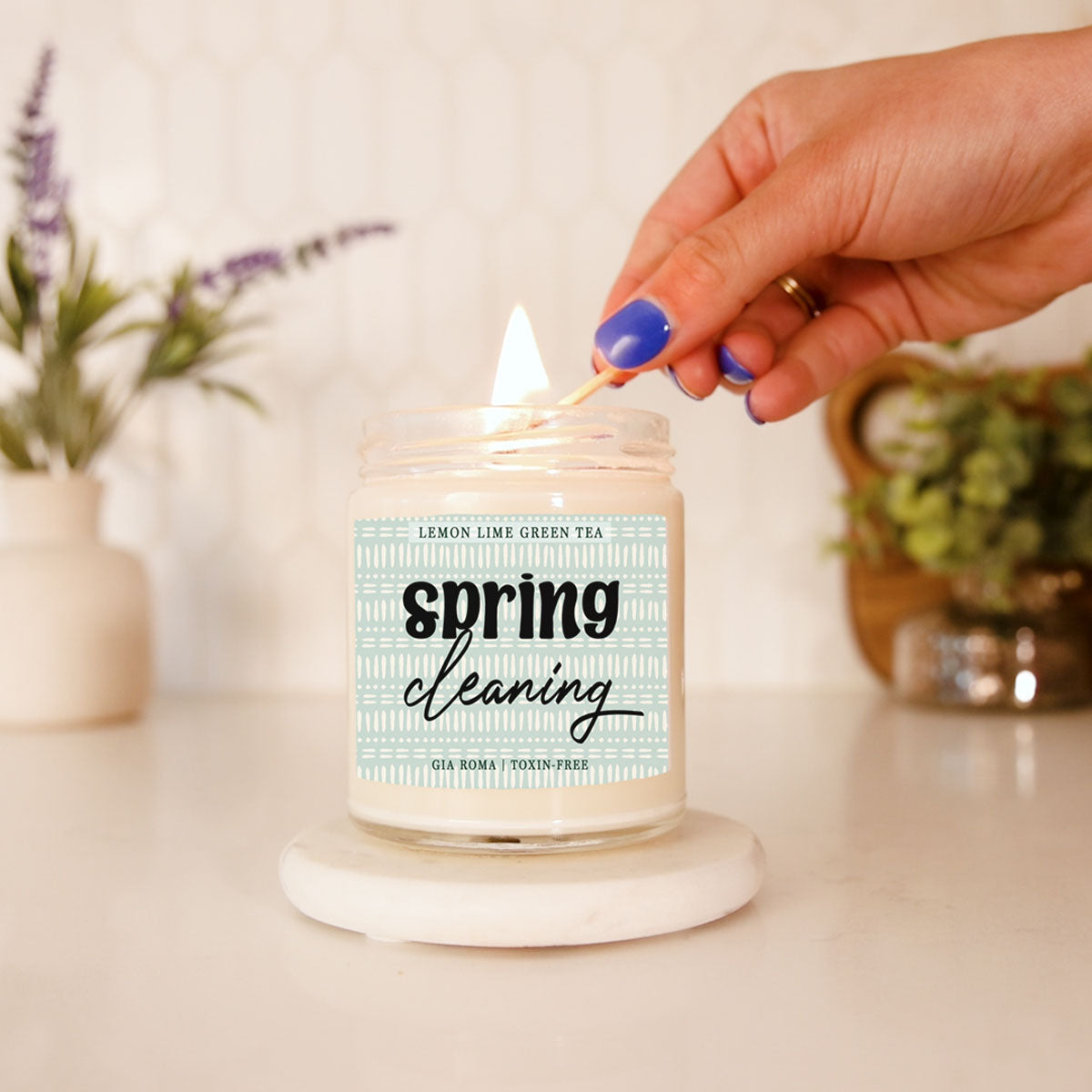 Lemon Lime Green Tea Candle
