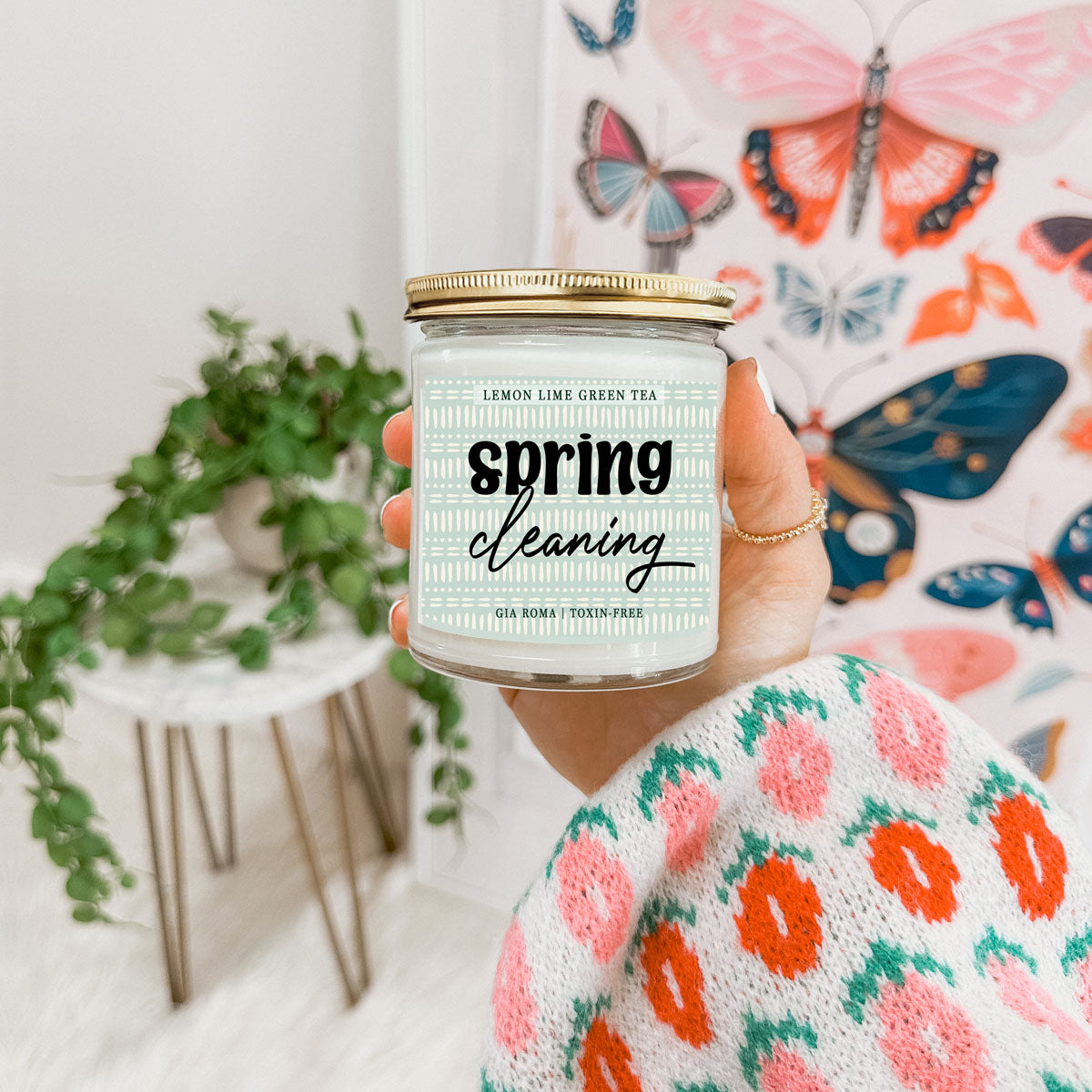 Lemon Lime Green Tea Candle