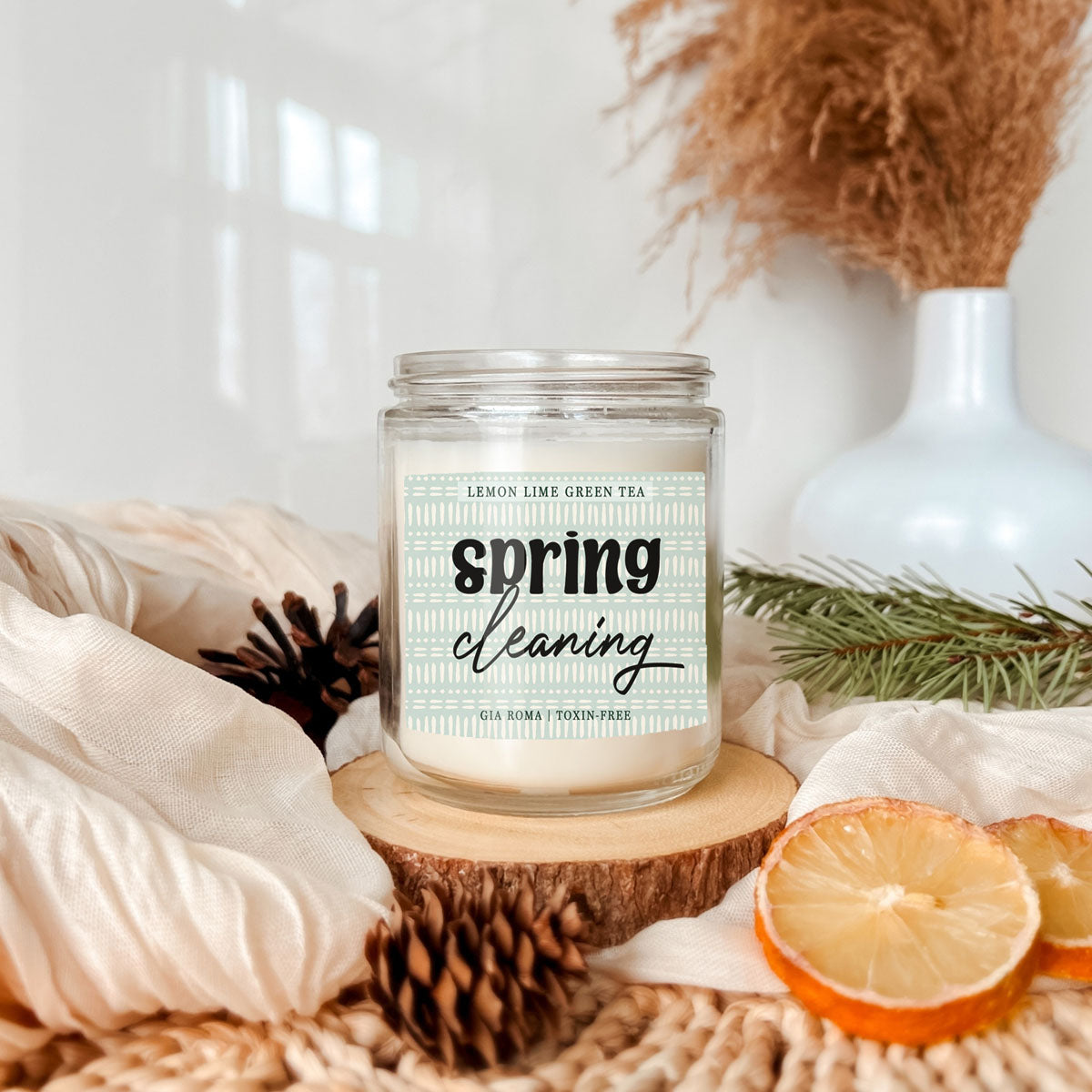 Lemon Lime Green Tea Candle
