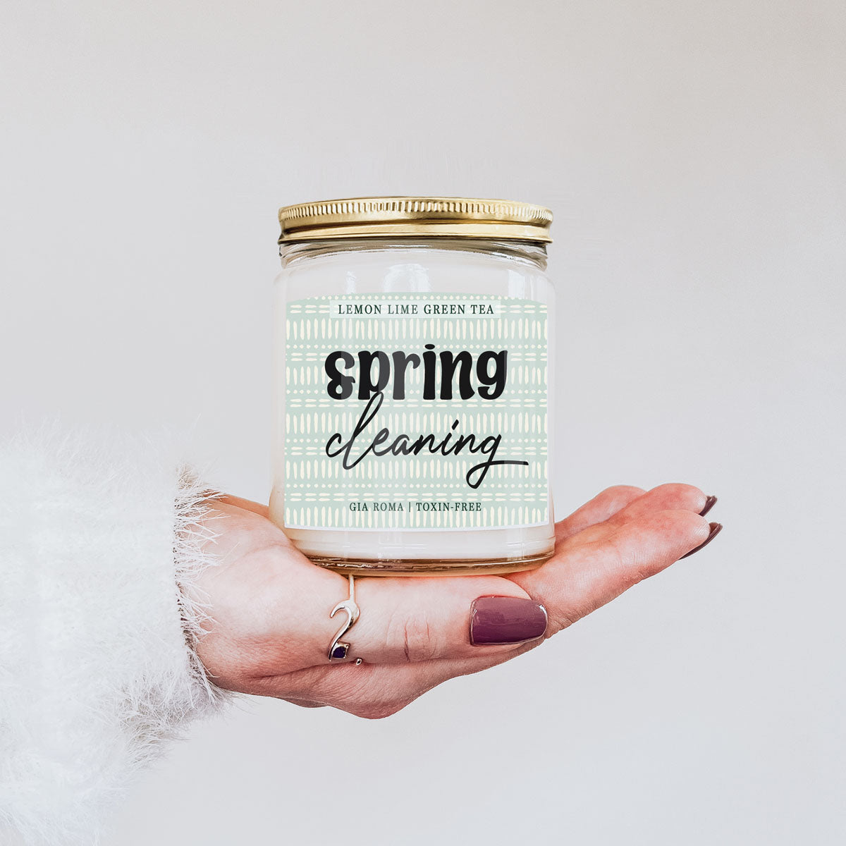 Lemon Lime Green Tea Candle