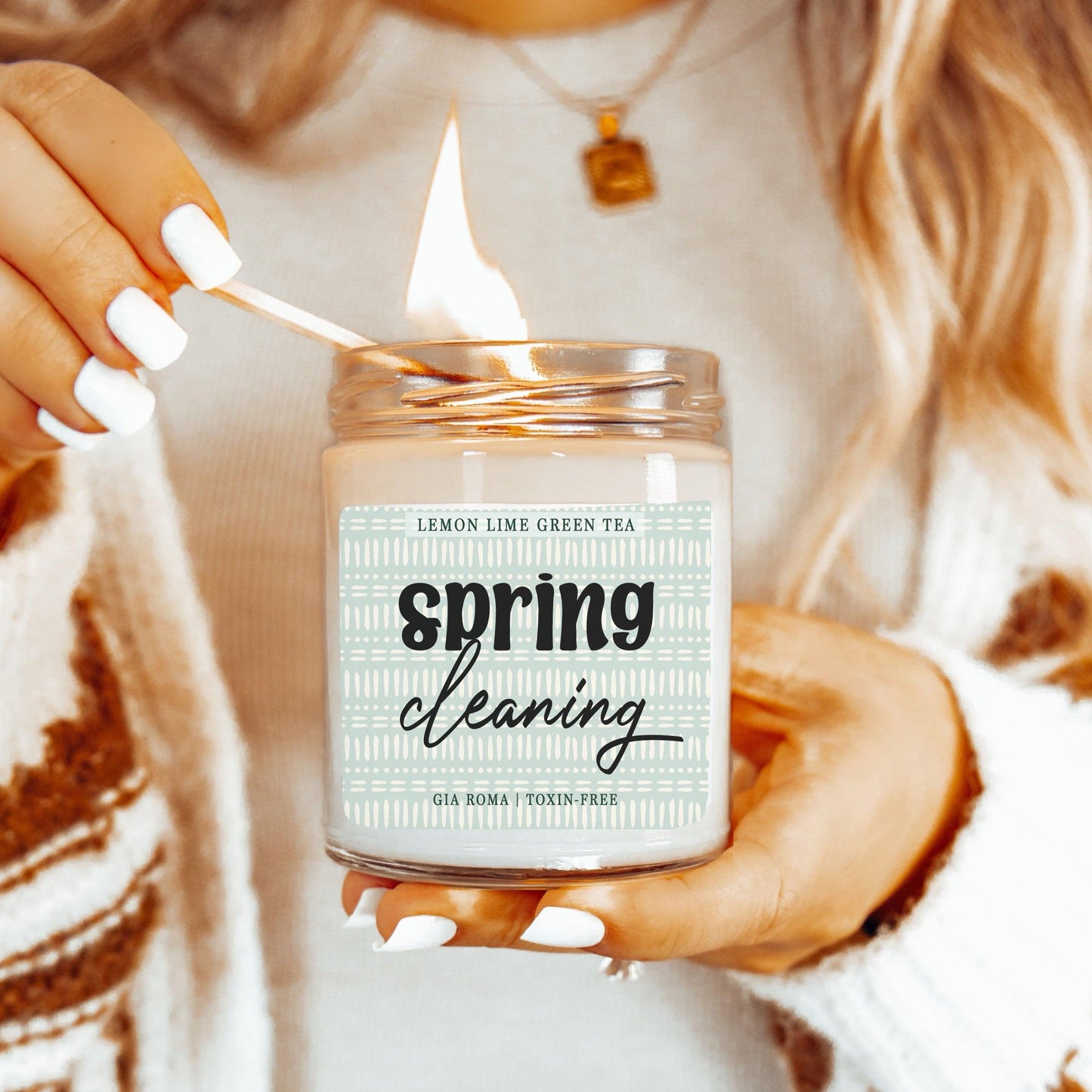Lemon Lime Green Tea Candle
