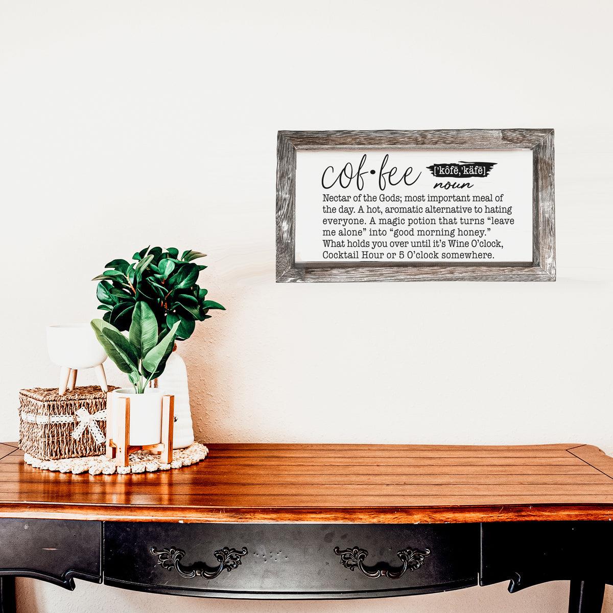 Wood signs for home wholesale, coffee bar table ideas, how to decorate a coffee bar at home