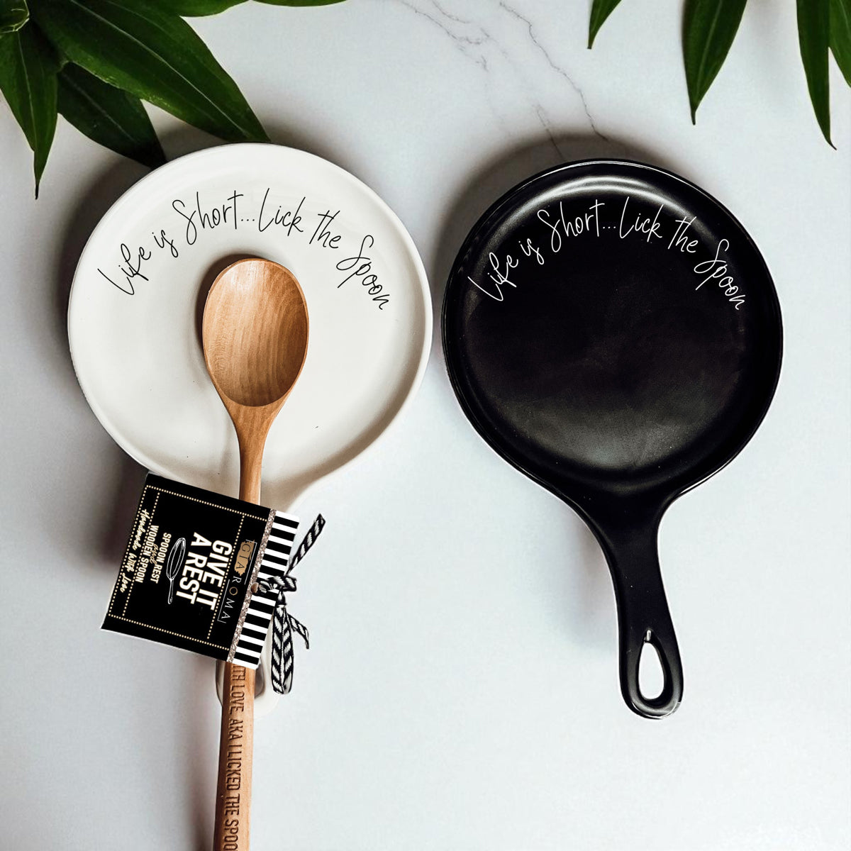 Wholesale kitchen gifts with sayings
Funny spoon rest with wooden spoon gift set
Kitchen counter accessories with sayings
