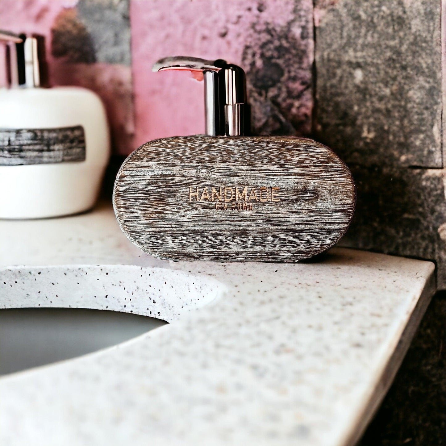 Rustic Wood Dispenser Holder