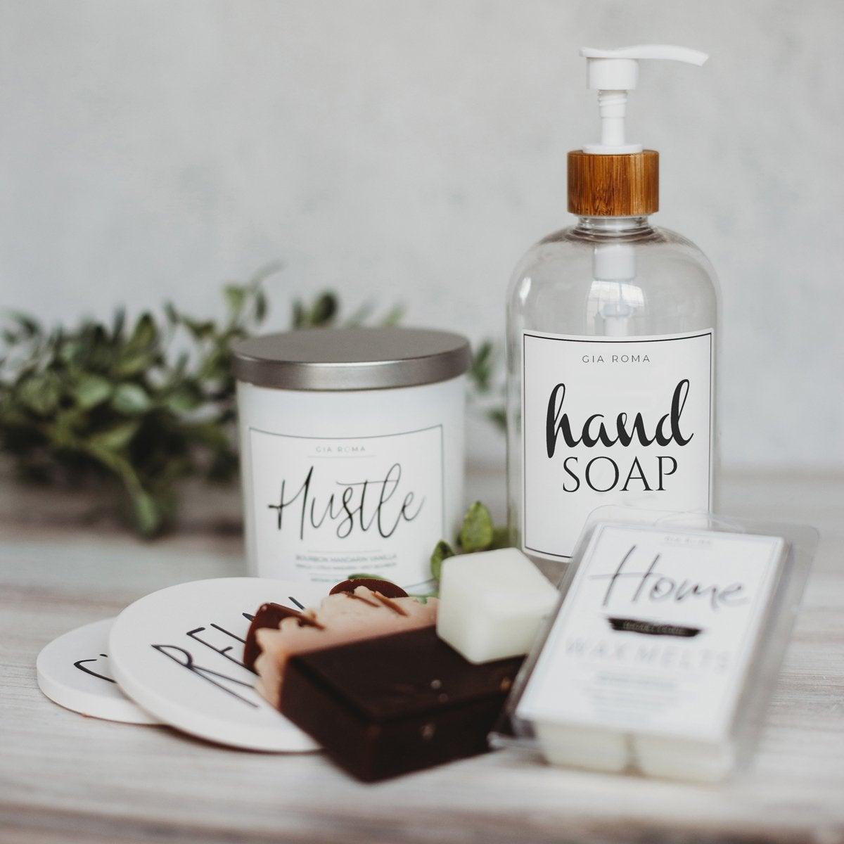 16oz Plastic Clear Dispenser | White Label