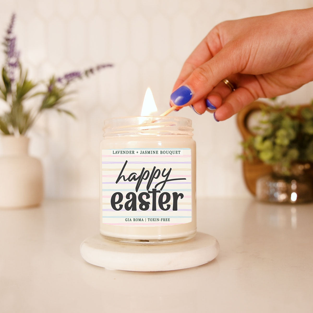 Lavender + Jasmine Bouquet Candle