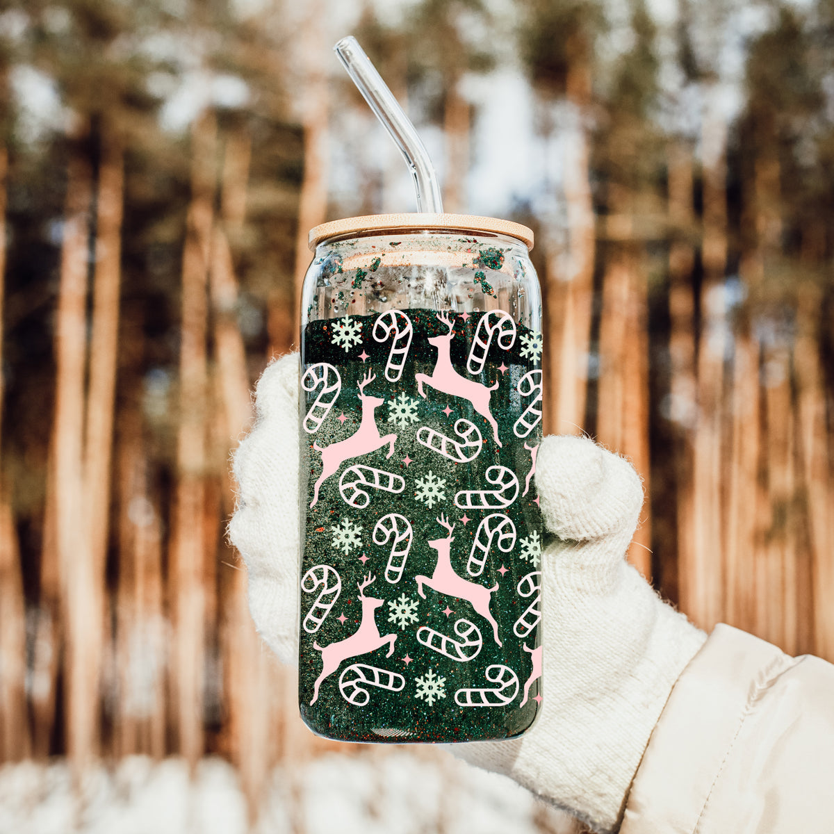 Being Festive Glass Cup