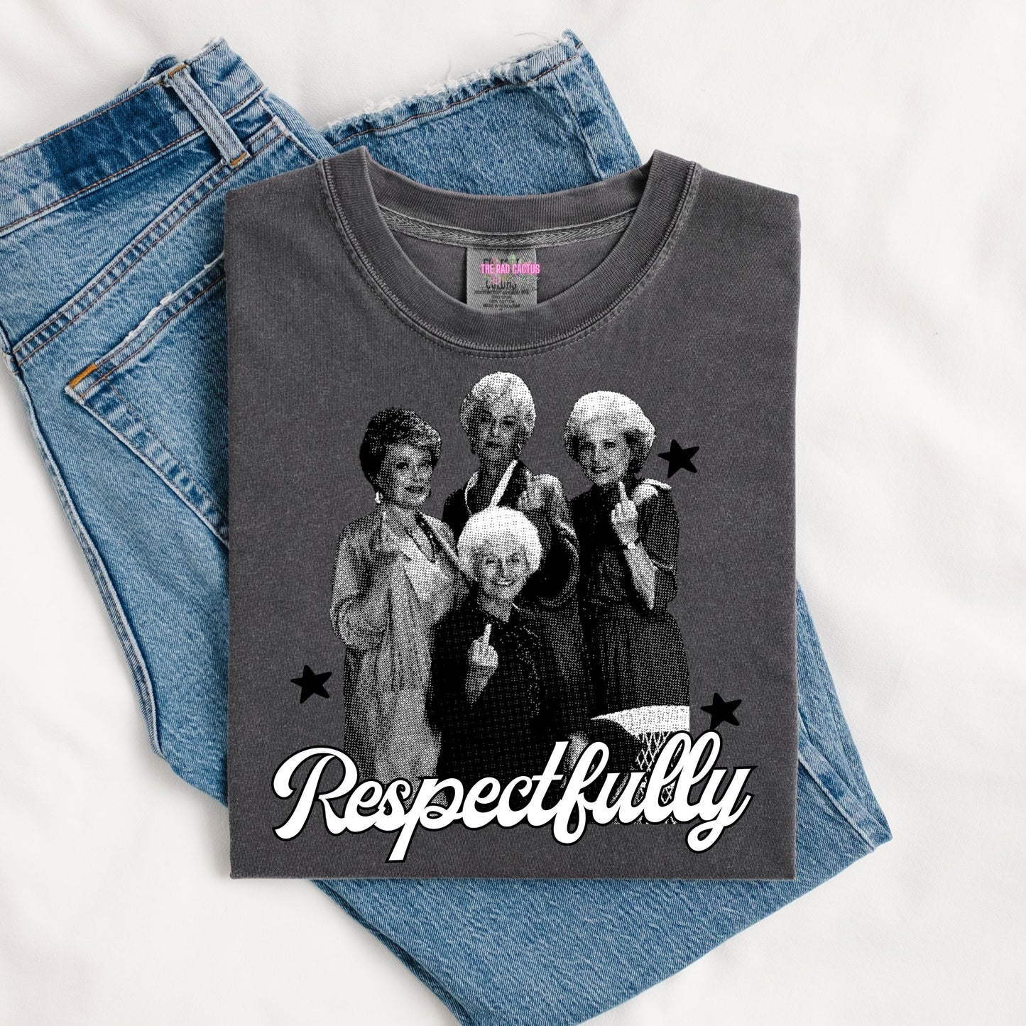 Respectfully Retro Ladies Graphic Tee or Crewneck Sweatshirt
