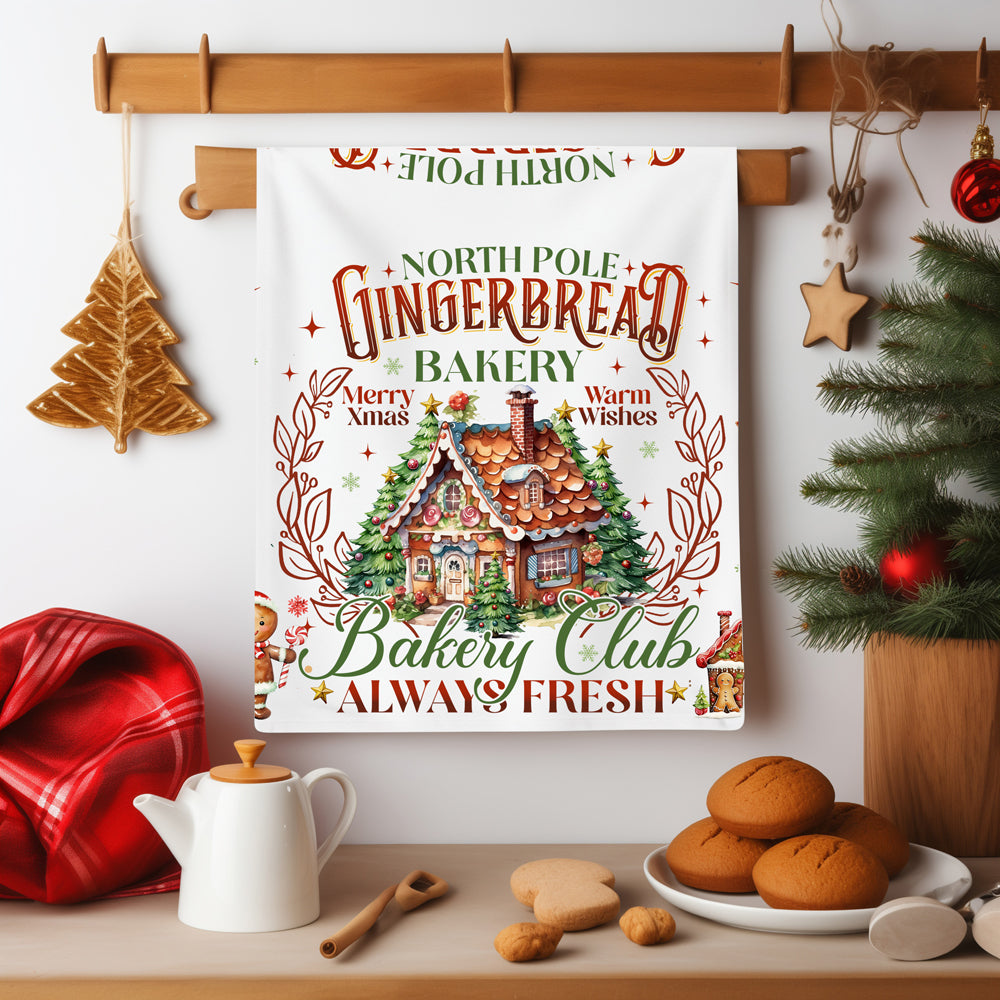 Nostalgic Christmas kitchen towel design
Farmhouse gingerbread kitchen towel
Country Christmas kitchen towel gingerbread