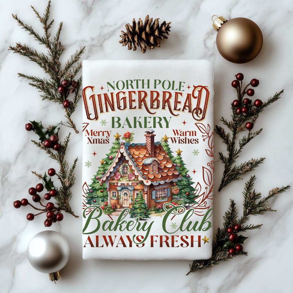 Gingerbread baking kitchen towel cotton
Christmas cookie kitchen towel design
Holiday dessert kitchen towel gingerbread
