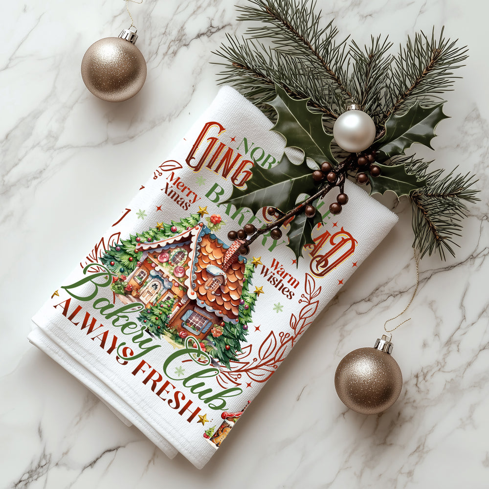 Seasonal kitchen towel Christmas baking
Festive kitchen accessories gingerbread
Christmas home decor kitchen towel