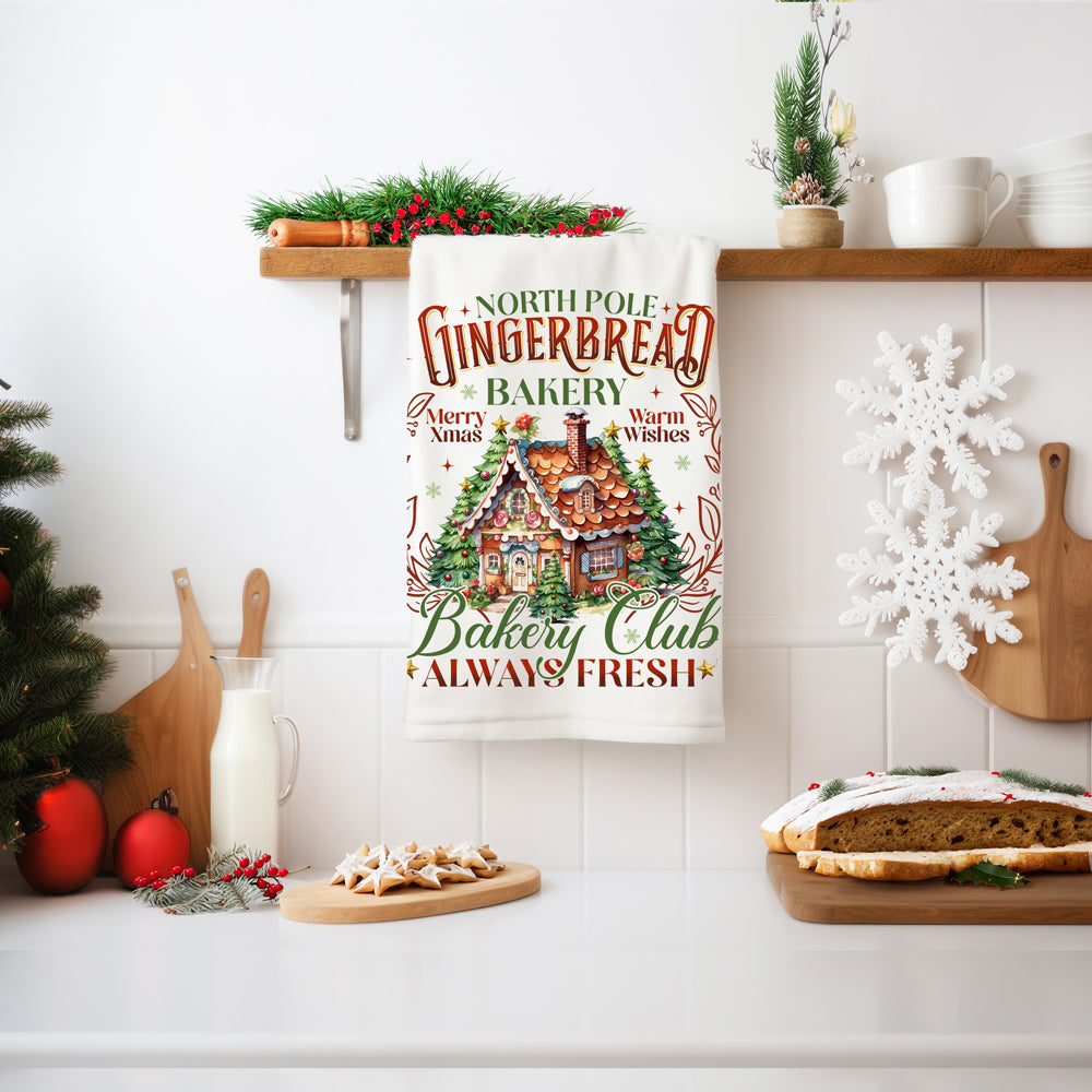 Christmas tree gingerbread kitchen towel
Holiday chimney gingerbread kitchen towel
Festive cottage kitchen towel Christmas