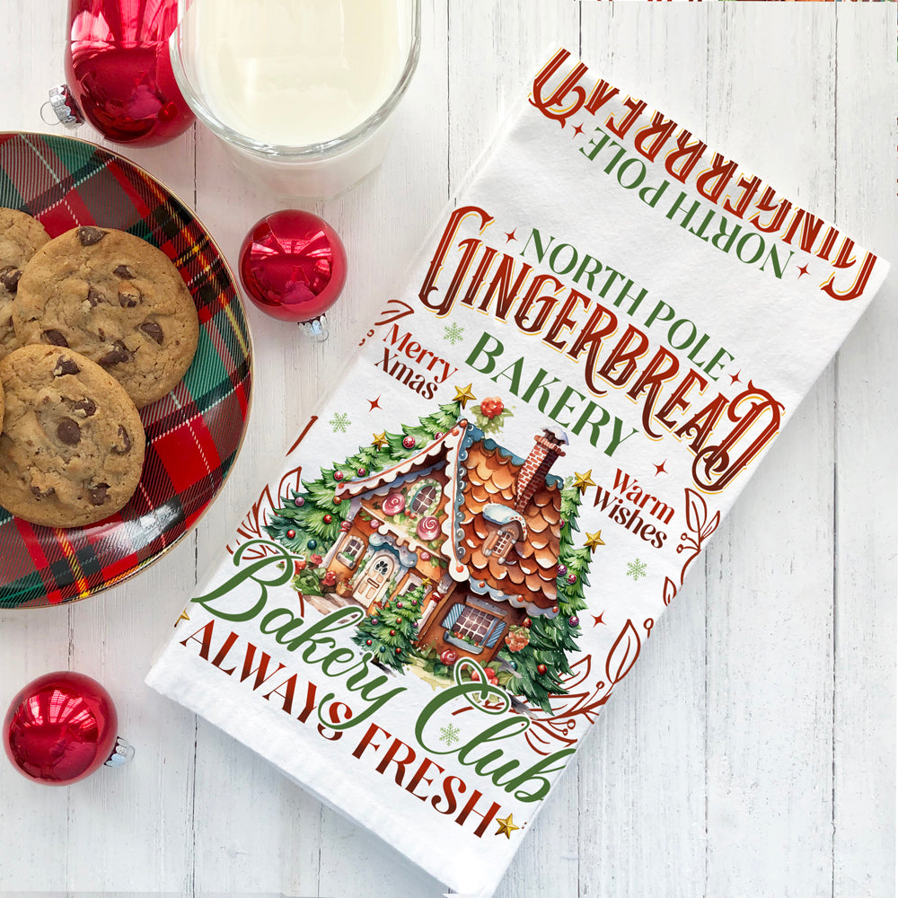 Baking enthusiast Christmas kitchen towel
Gingerbread cookie kitchen towel holiday
Christmas treats kitchen towel design