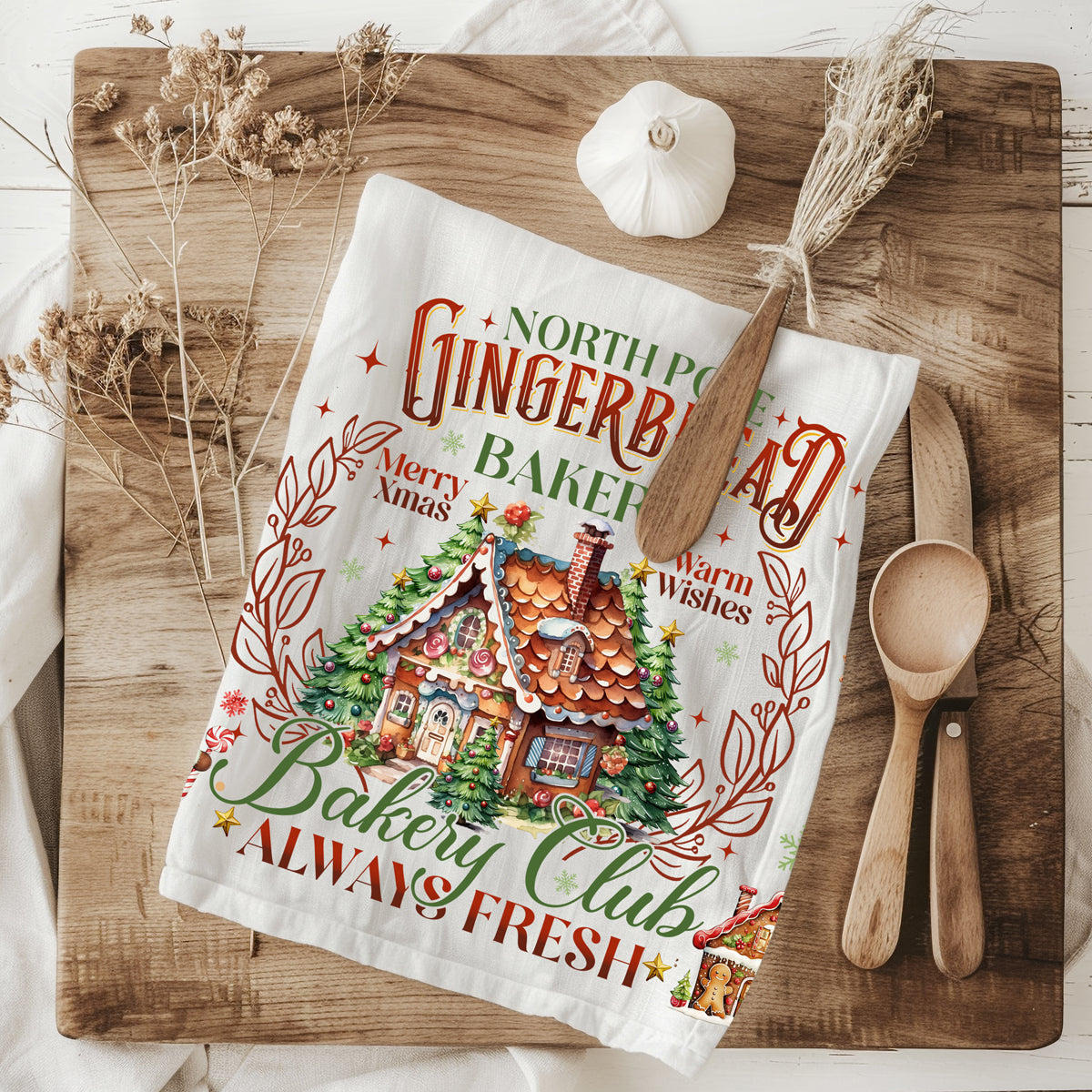 Durable Christmas kitchen towel cotton
Machine washable gingerbread kitchen towel
Lint free Christmas kitchen towel