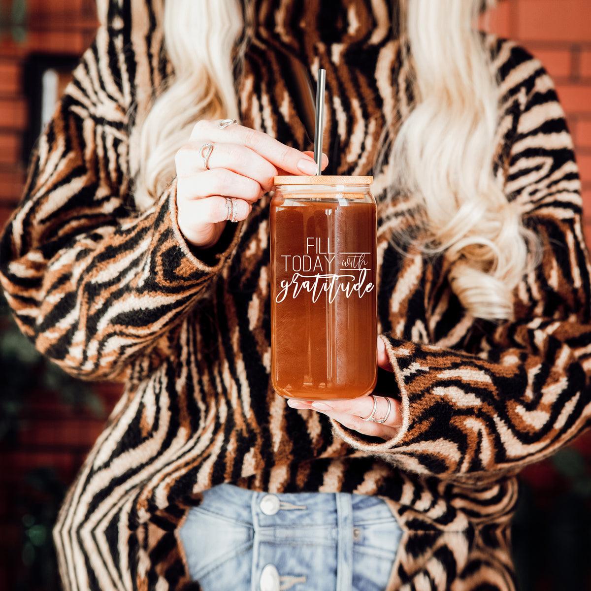 Gratitude Glass Cup