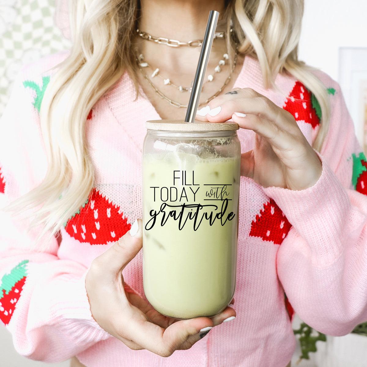 Gratitude Glass Cup