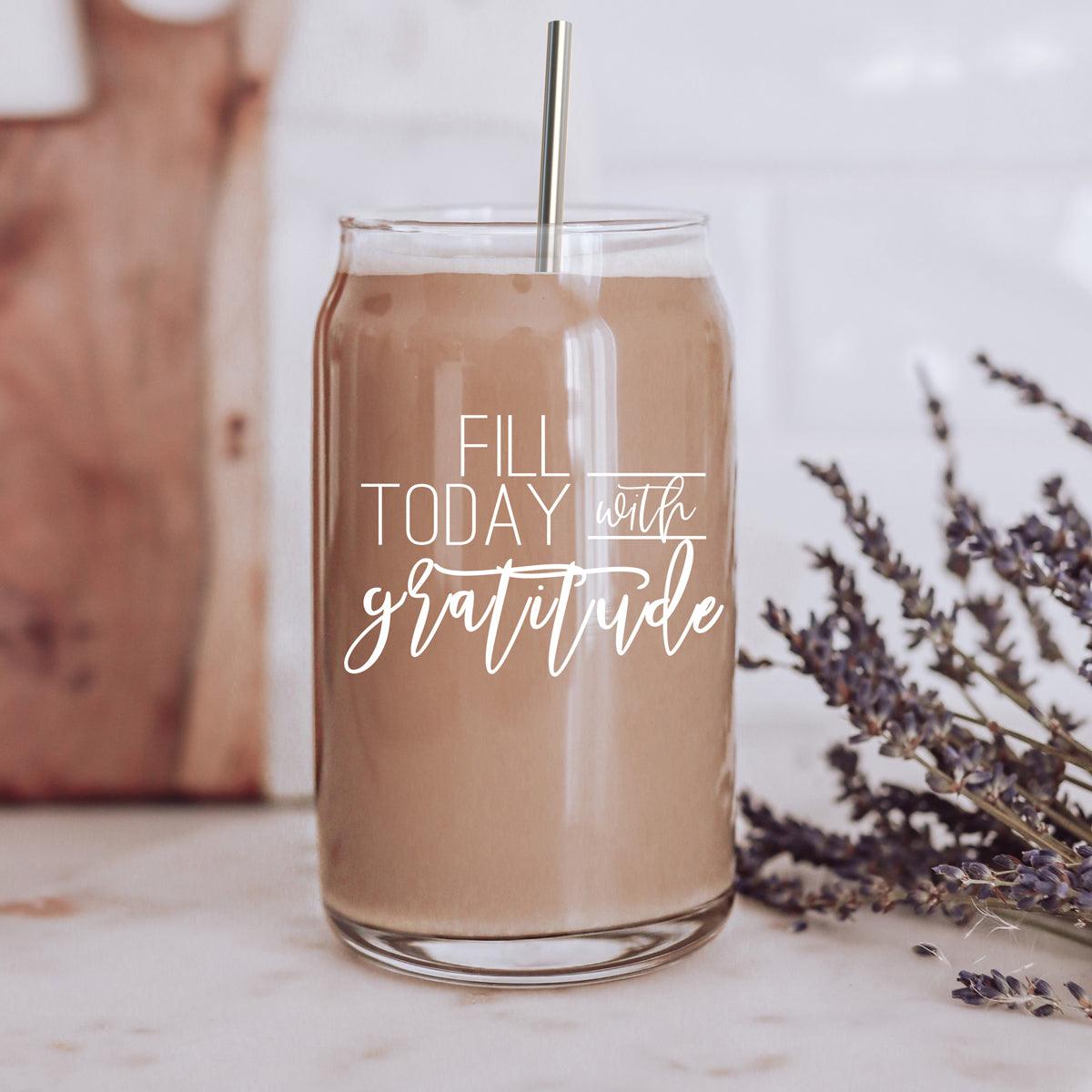 Gratitude Glass Cup