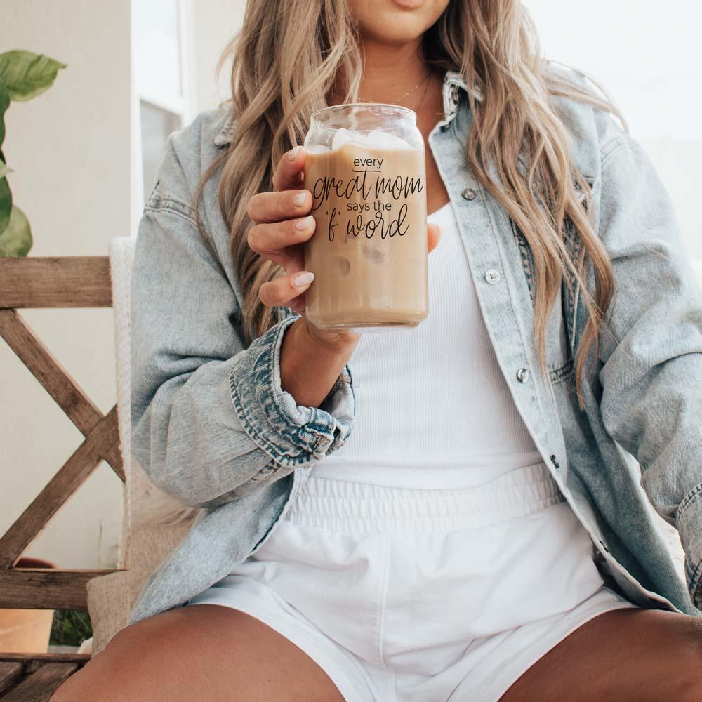 Every Great Mom Glass Cup