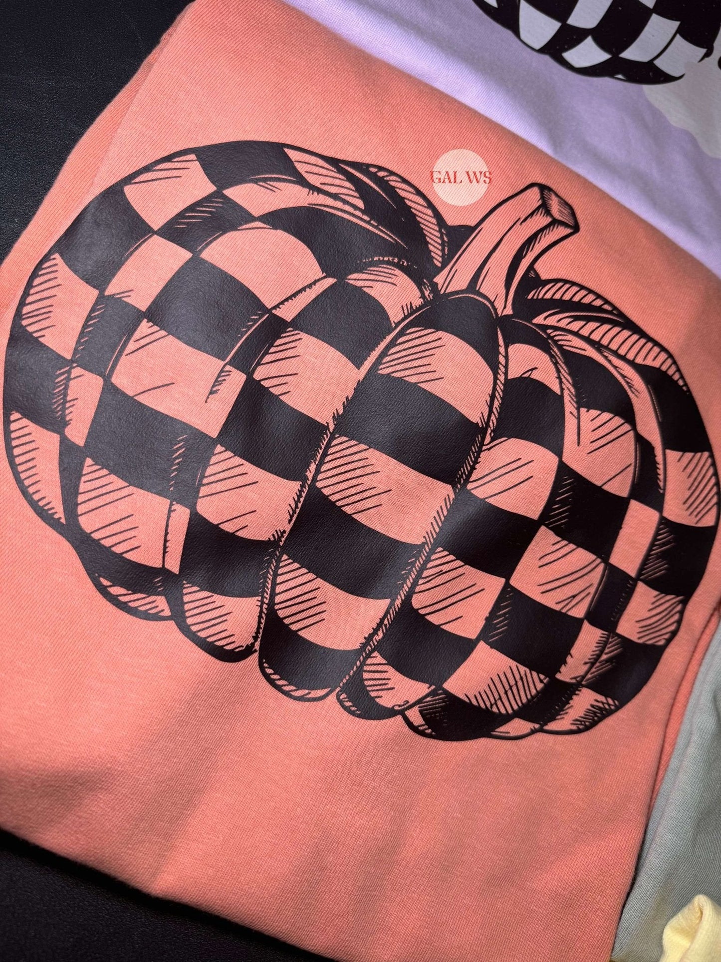 Checkered Pumpkin Tee/Sweatshirt