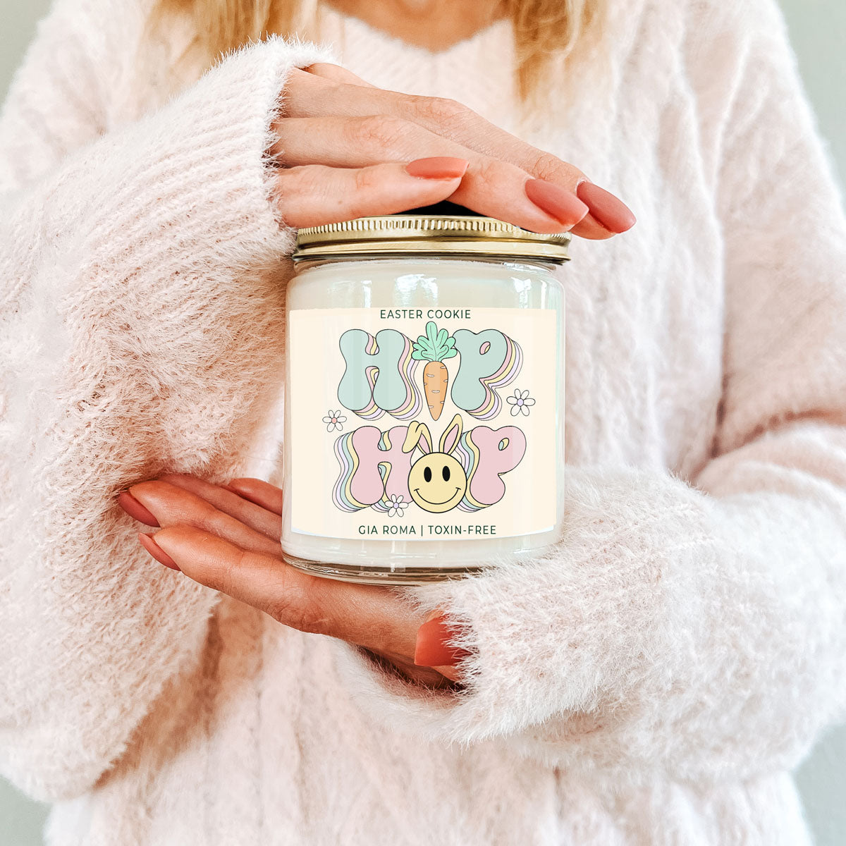 Easter Cookie Candle