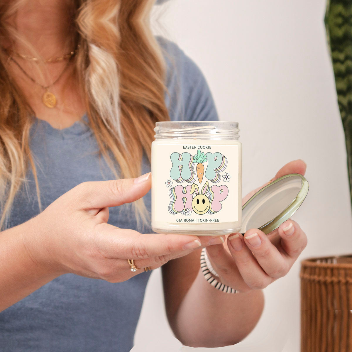 Easter Cookie Candle