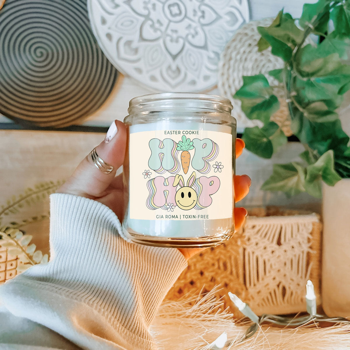 Easter Cookie Candle