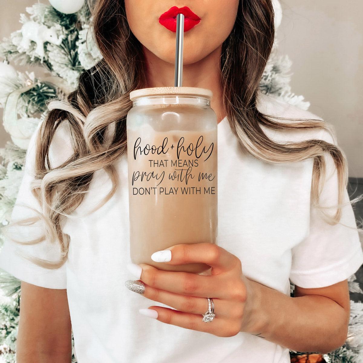 Hood + Holy Glass Cup