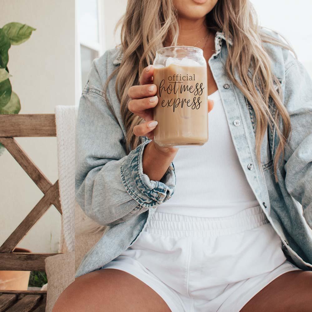 Hot Mess Express Glass Cup