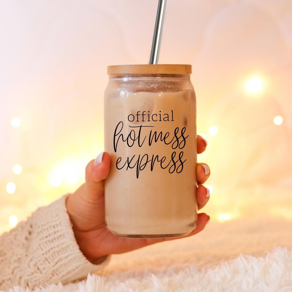 Hot Mess Express Glass Cup