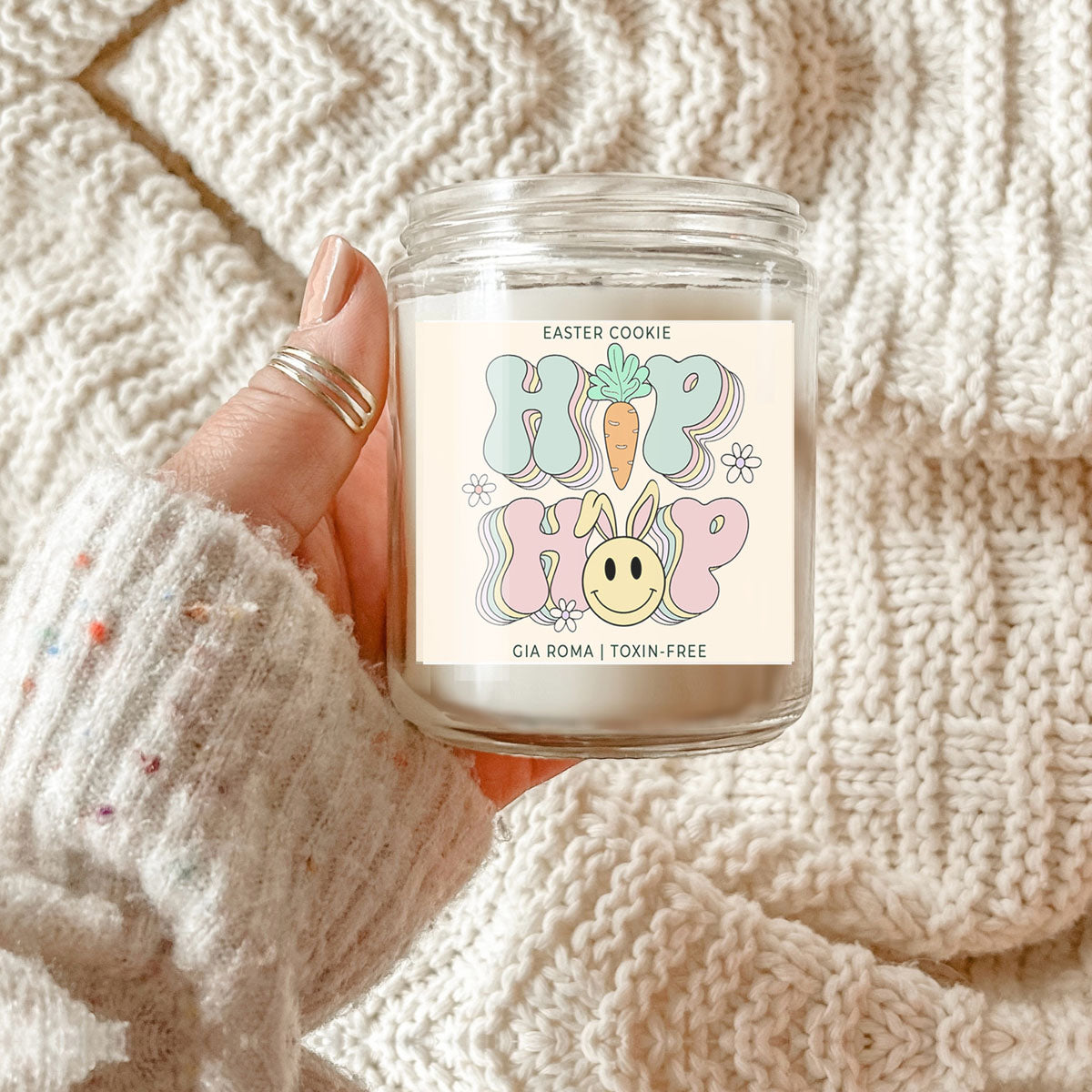 Easter Cookie Candle