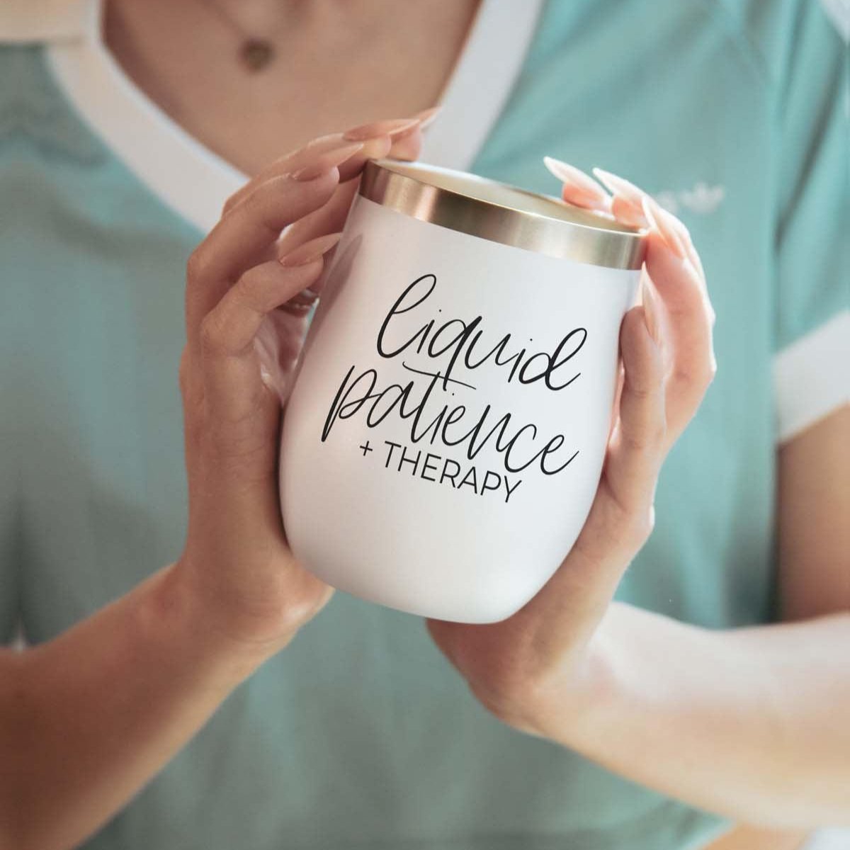 Liquid Patience Wine Tumbler
