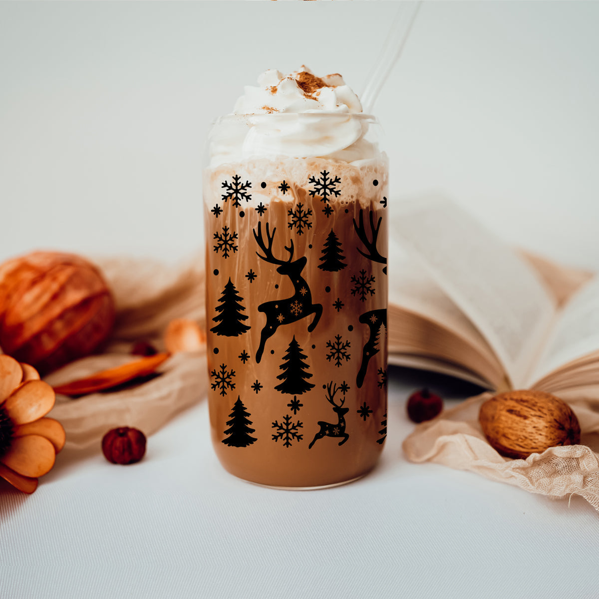 Merry & Bright Glass Cup