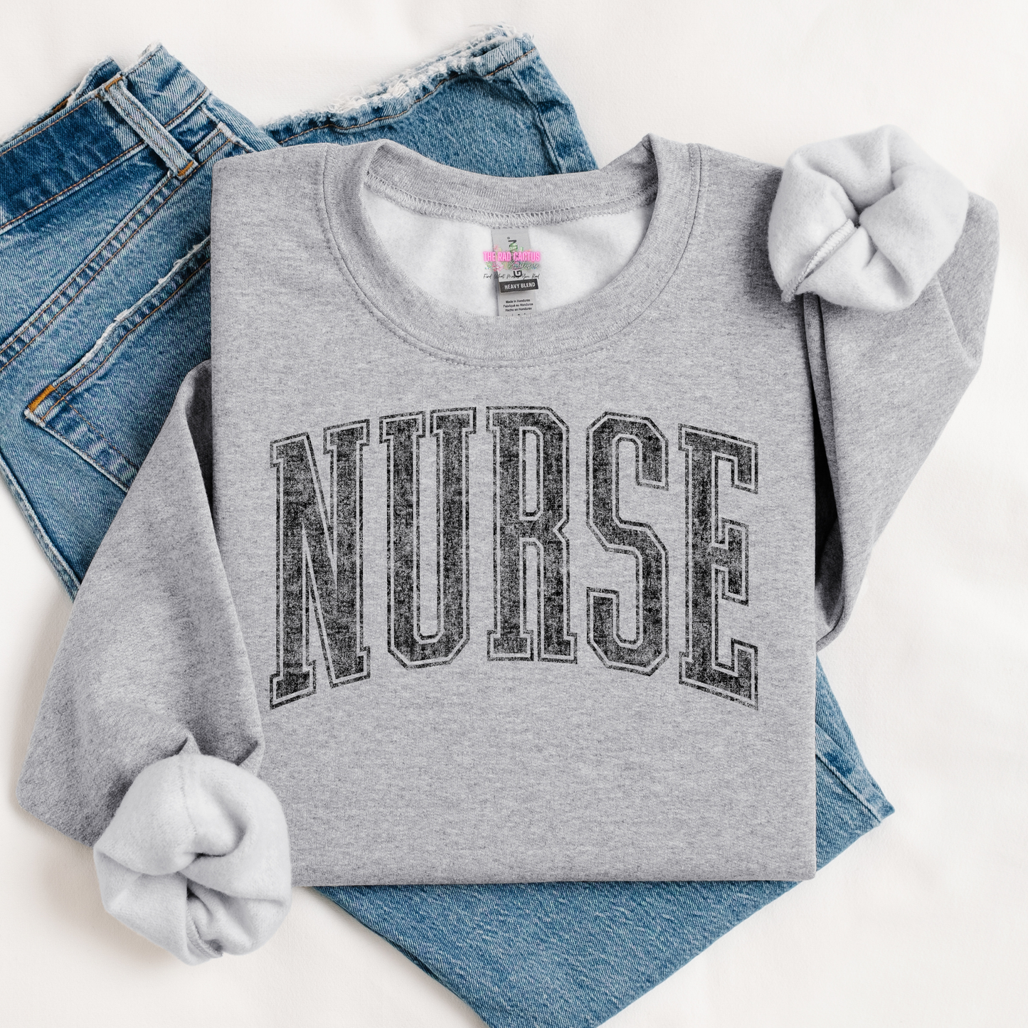 Nurse Varsity Graphic Tee or Crewneck Sweatshirt