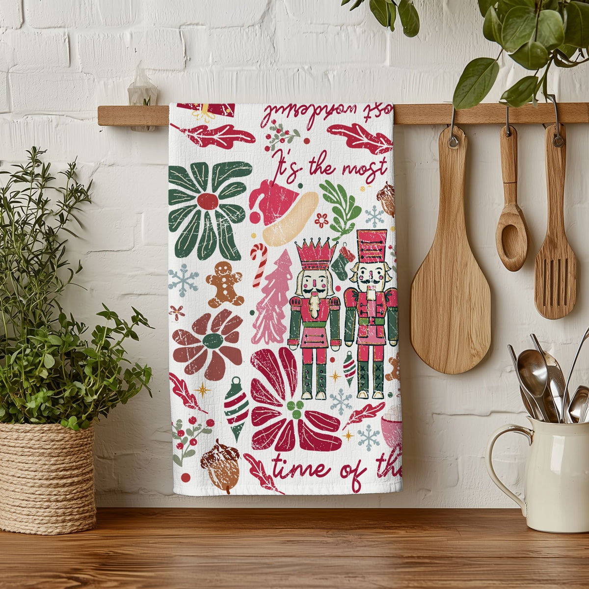 Nutcracker kitchen towel stocking stuffer
Last minute nutcracker Christmas gift
Nutcracker kitchen towel gift basket
Trendy boho Christmas nutcracker towel
Chic nutcracker Christmas kitchen decor