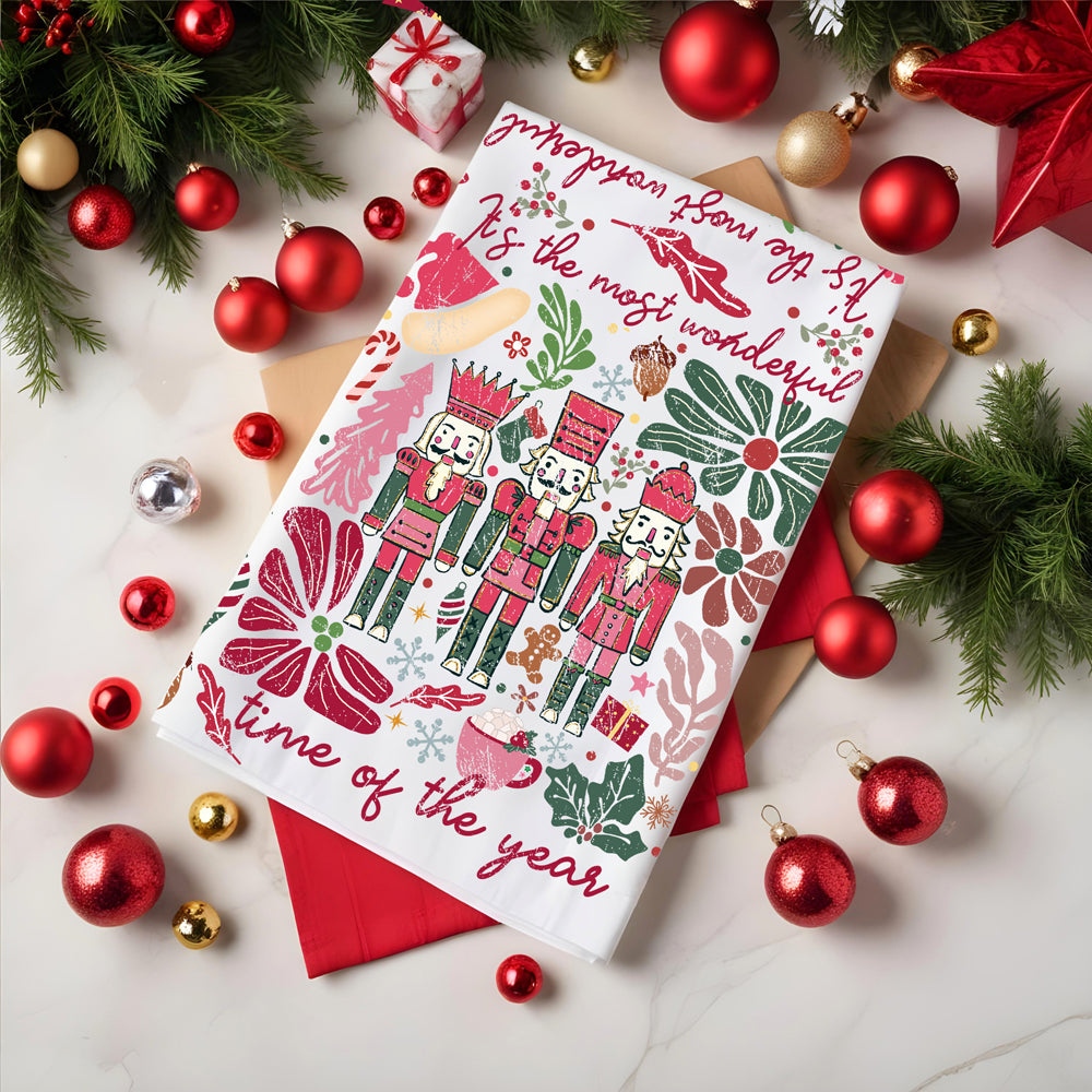 Boho Christmas pink nutcracker accessories
Pink nutcracker boho kitchen decor
Floral pink Christmas nutcracker towel
Boho pink nutcracker holiday kitchen
