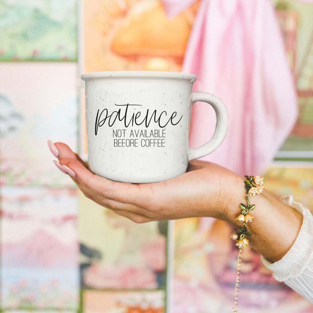 coffee patience gift mug
morning person coffee cup
