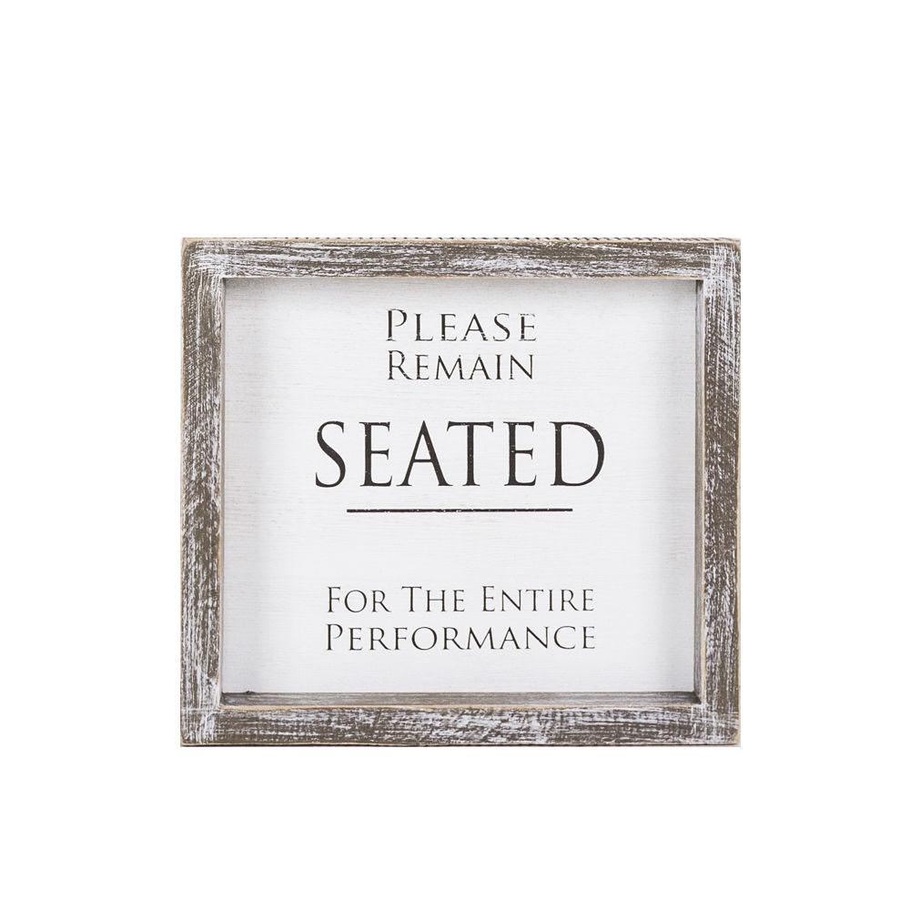 Bathroom or Aisle Sign