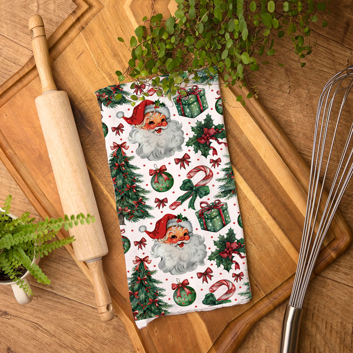Vintage Santa Towels