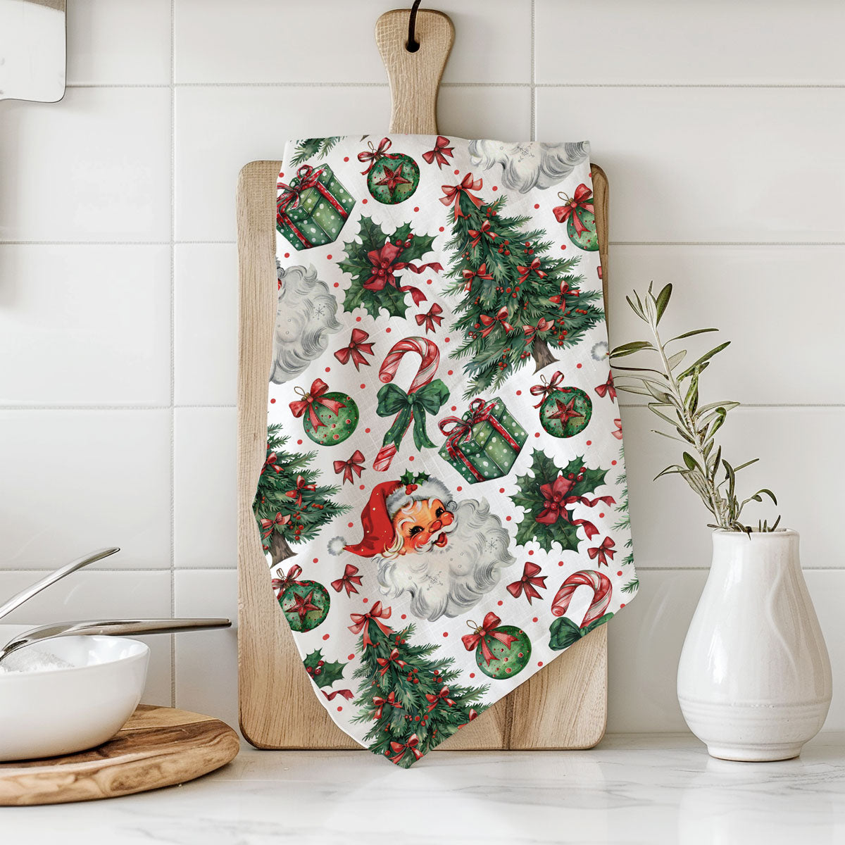 Vintage Santa Towels