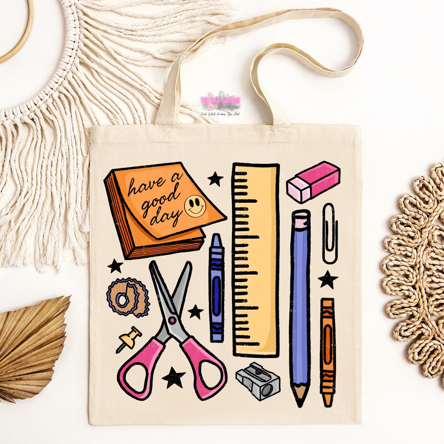 Teacher Supplies Tote Bag